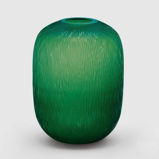 Vaza din sticla Botte, verde, 40 cm - SIMONA'S Specials
