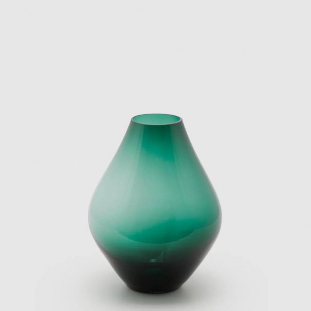 Vaza din sticla Lucrezia, verde, 32 cm - SIMONA'S Specials