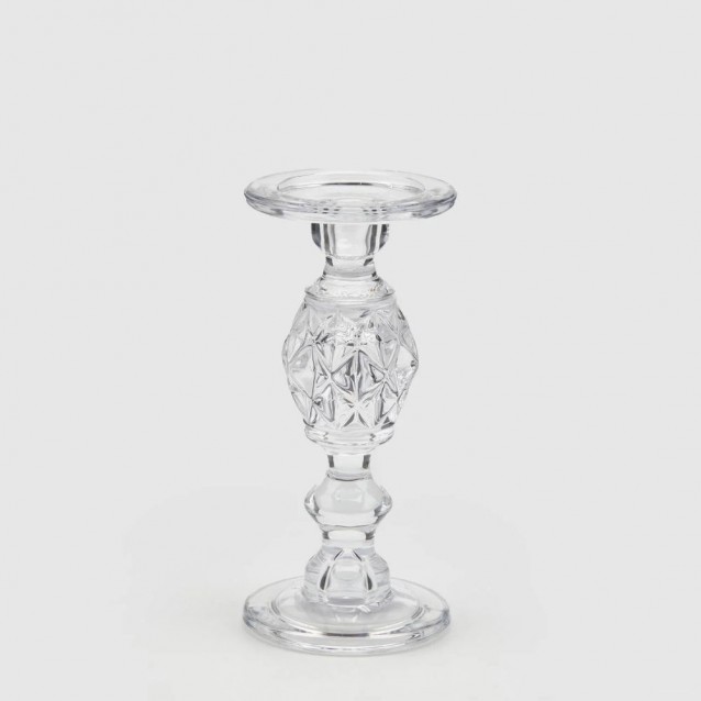 Sfesnic din sticla Gemma, transparent, 24 cm - SIMONA'S Specials