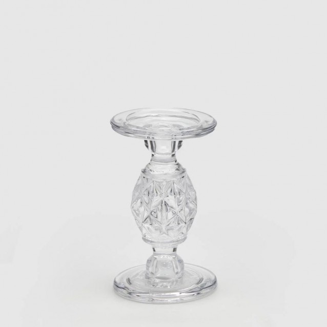 Sfesnic din sticla Gemma, transparent, 20 cm - SIMONA'S Specials