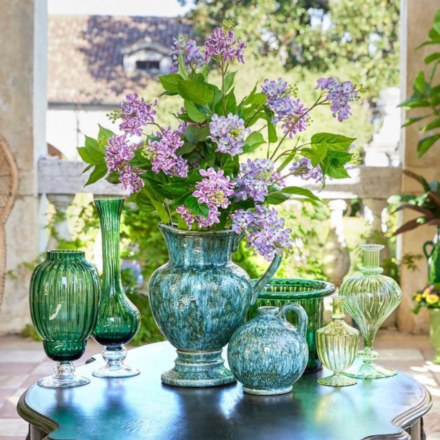 Vaza din sticla Viviana, verde, 29.5 cm - SIMONA'S Specials