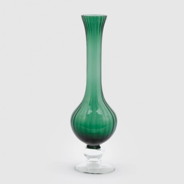Vaza din sticla Viviana, verde, 40 cm - SIMONA'S Specials
