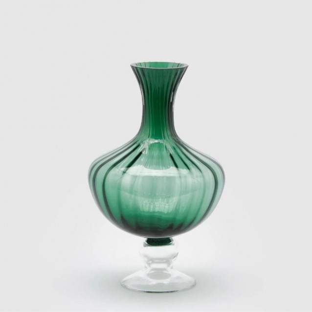 Vaza din sticla Viviana, verde, 30 cm - SIMONA'S Specials