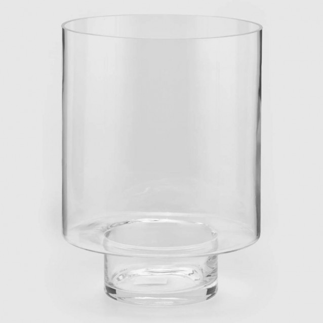 Vaza/felinar din sticla Lorenzo, transparent, 36 cm - SIMONA'S Specials