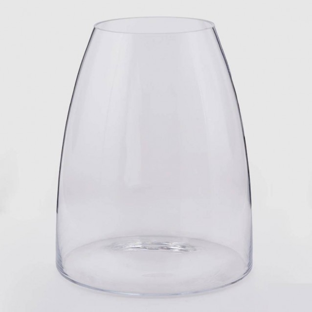 Vaza transparenta din sticla Conic Reverso, 44 cm - SIMONA'S Specials