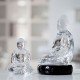 Figurina din cristal transparent, Buddha - BACCARAT