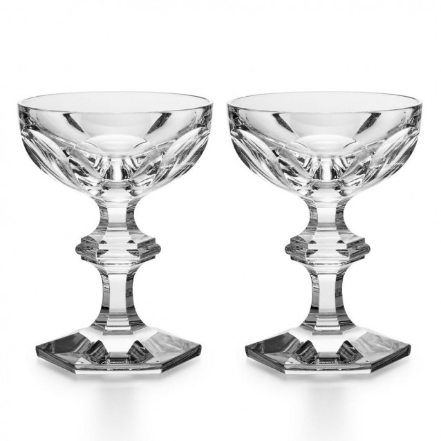 Set 2 cupe din cristal, transparent, Harcourt 1841 - BACCARAT