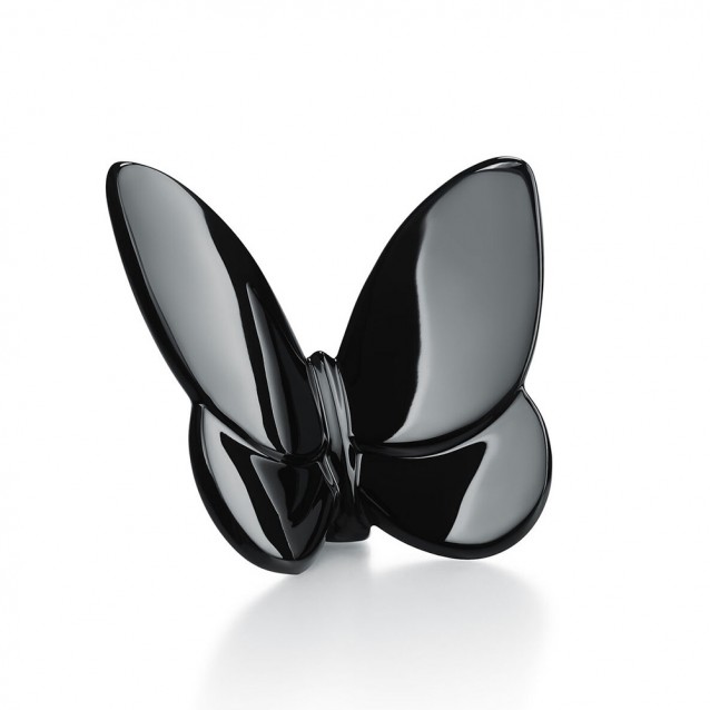 Sculptura din cristal, negru, Papillon Lucky Butterfly - BACCARAT