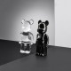 Figurina neagra din cristal, Bearbrick - BACCARAT