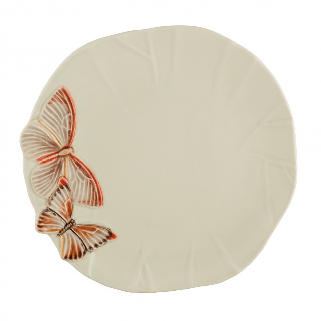 Farfurie pentru cina, 28 cm, Cloudy Butterflies by Claudia Schiffer - BORDALLO PINHEIRO 