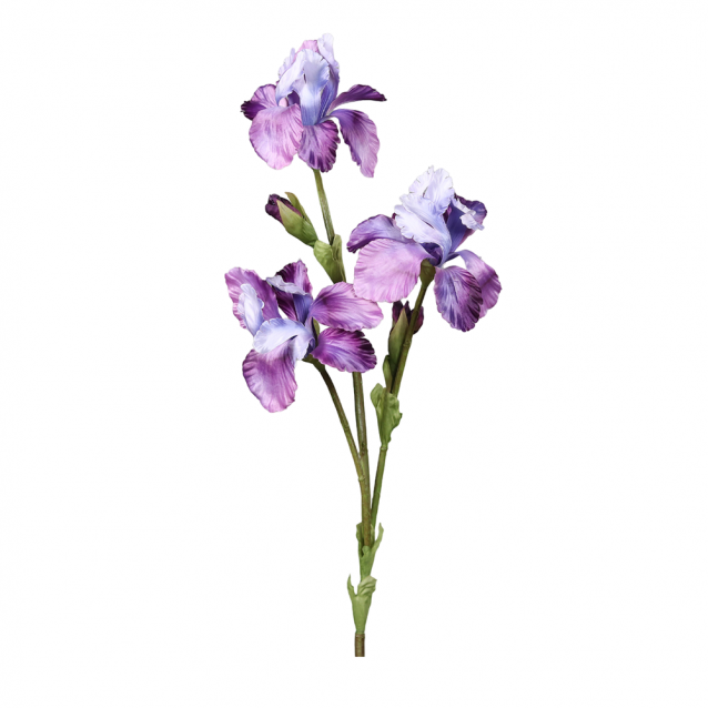 Floare decorativa Iris, mov, 80 cm - SIMONA'S Specials