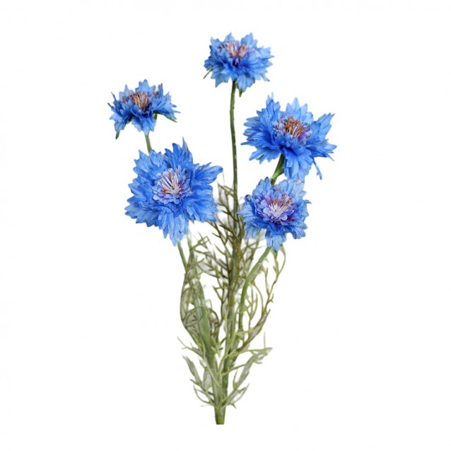 Ramura decorativa Cornflower, albastru, 56 cm - SIMONA'S Specials
