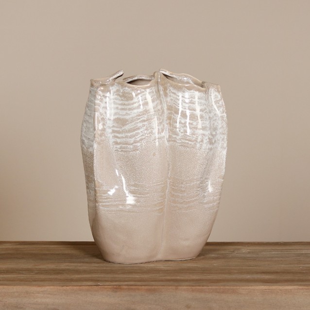Vaza decorativa Lotus, crem, 22x30 cm - SIMONA'S Specials