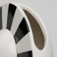 Vaza Disco, alb-negru, 32 cm - SIMONA'S Specials