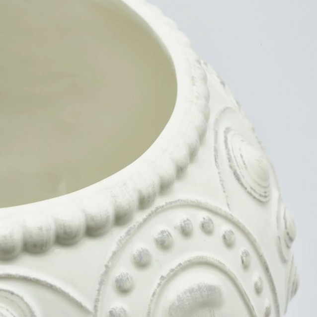 Vaza decorativa Atlantis, alb, 31 x 27 cm - SIMONA'S Specials