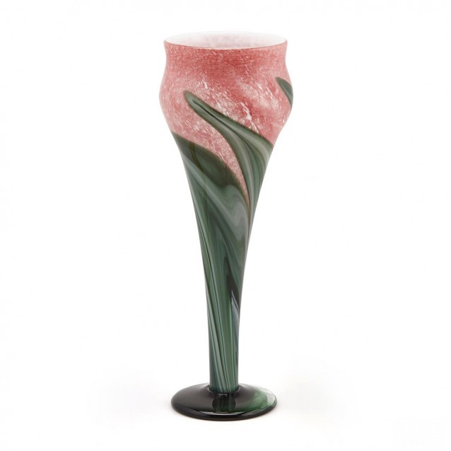 Vaza Tulipano, verde/roz, 45 cm - SIMONA'S Specials