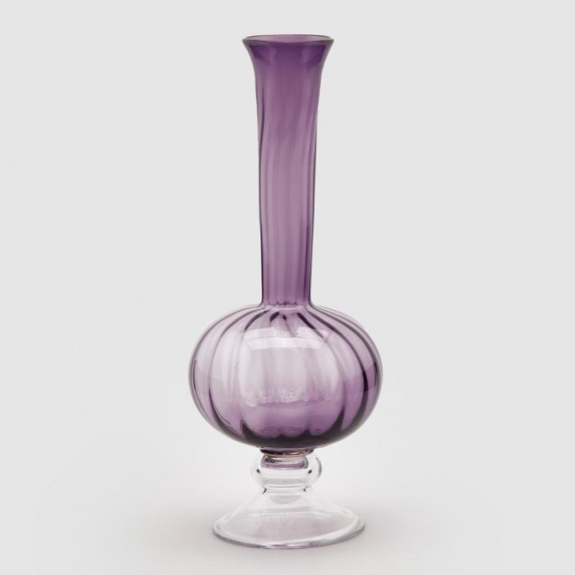 Vaza mov din sticla, 55 cm, Collolungo - SIMONA'S Specials