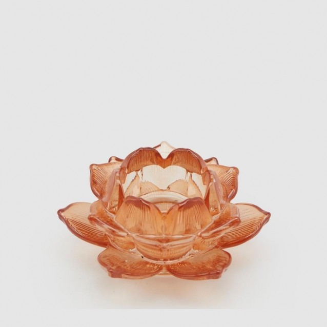 Sfesnic floare de lotus, chihlimbar, 10 cm - SIMONA'S Specials