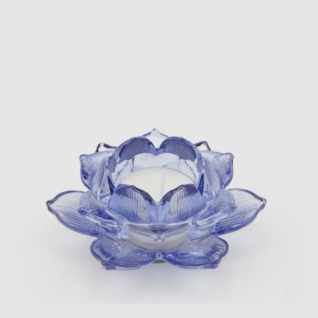 Sfesnic floare de lotus, albastru, 10 cm - SIMONA'S Specials