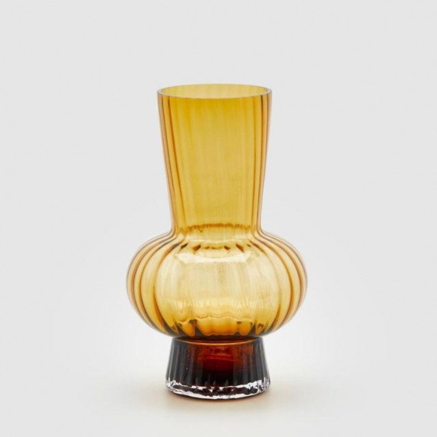 Vaza chihlimbar din sticla, 31.5 cm, Dorothy - SIMONA'S Specials