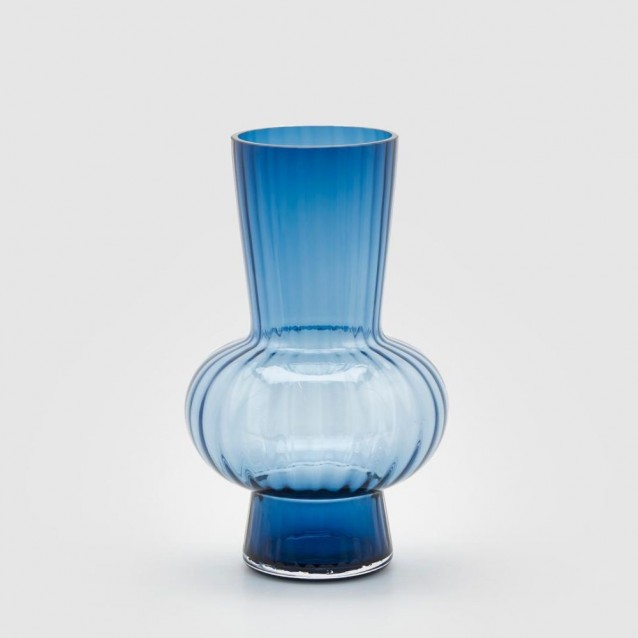 Vaza albastra din sticla, 31.5 cm, Dorothy - SIMONA'S Specials