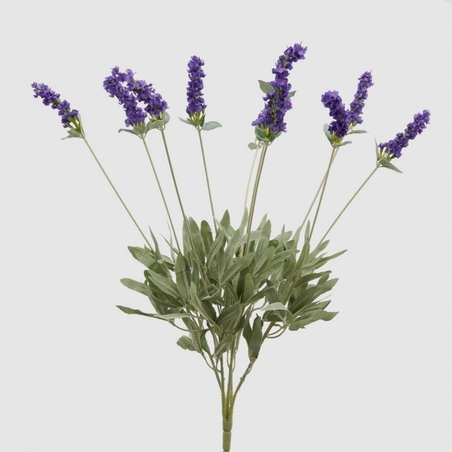 Buchet decorativ cu flori de lavanda, mov, 52 cm - SIMONA'S Specials