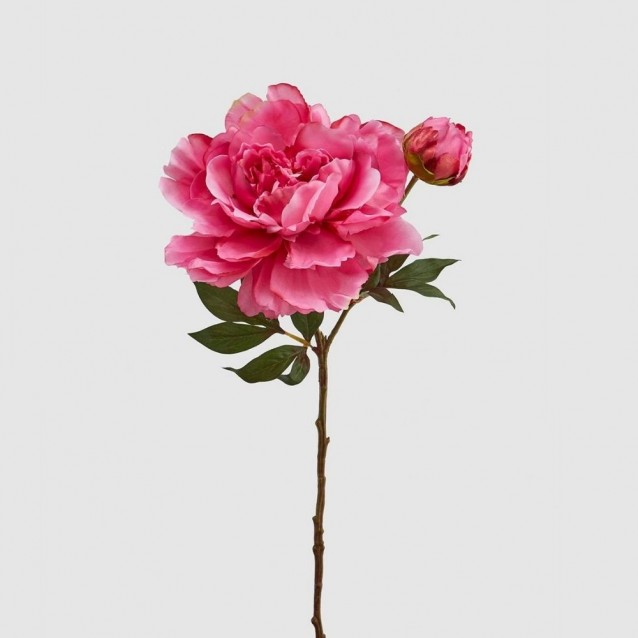 Floare decorativa bujor majestic roz inchis, 54 cm - SIMONA'S Specials