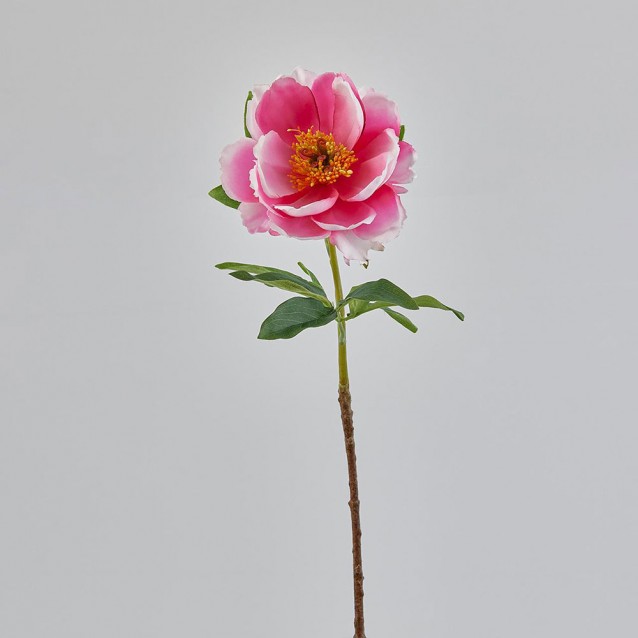 Floare decorativa bujor roz, 55 cm - SIMONA'S Specials