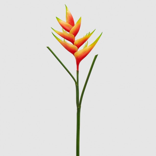 Floare decorativa Heliconia Chic, portocaliu, 86 cm - SIMONA'S Specials