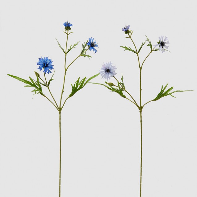 Floare decorativa Fiordaliso, albastru, 71 cm - SIMONA'S Specials