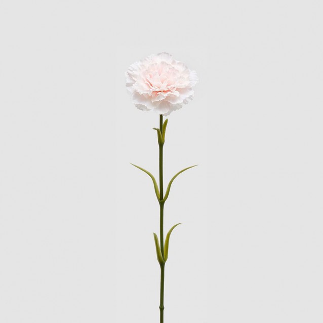 Floare decorativa garoafa, alb/roz, 65 cm - SIMONA'S Specials