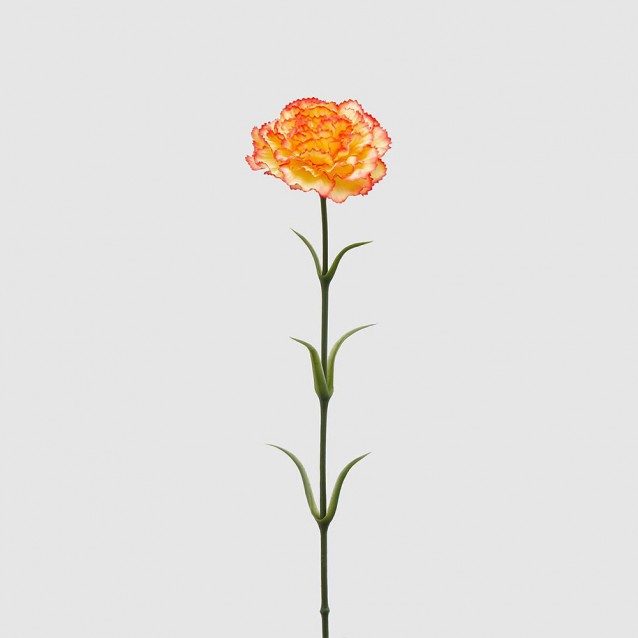 Floare decorativa garoafa, galben/somon, 65 cm - SIMONA'S Specials