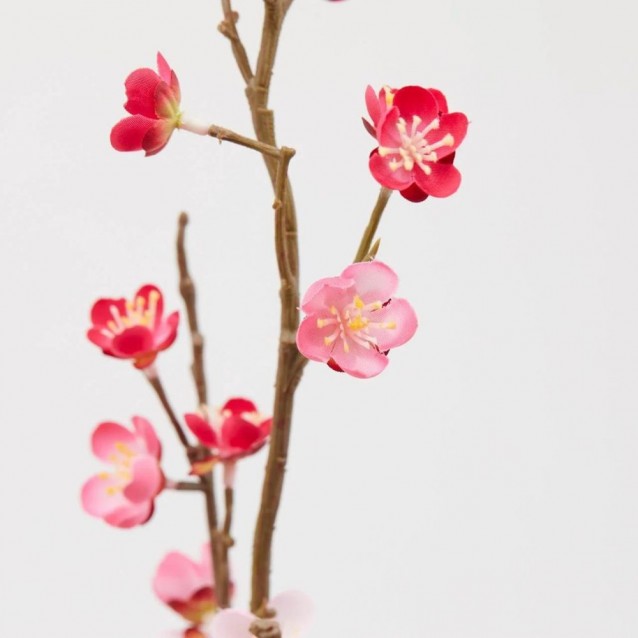 Ramura decorativa de cires, roz/rosu, 70 cm - SIMONA'S Specials