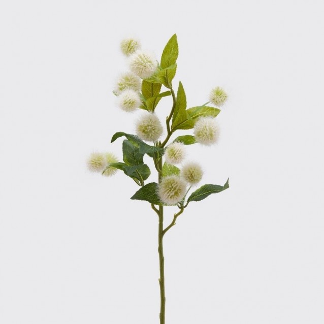 Floare decorativa Cefalantus, alb, 65 cm - SIMONA'S Specials