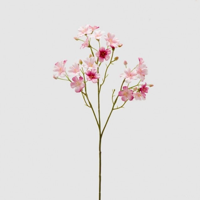 Ramura decorativa de Oxalis, roz, 55 cm - SIMONA'S Specials