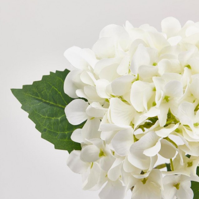 Floare decorativa Hortensie, alb, 33 cm - SIMONA'S Specials