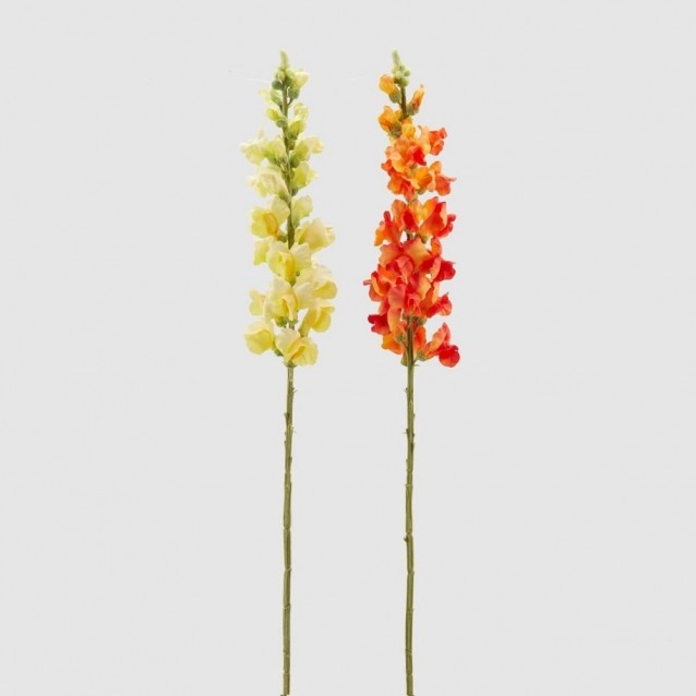 Floare decorativa Bocca di Leone, galben/portocaliu, 98 cm - SIMONA'S Specials