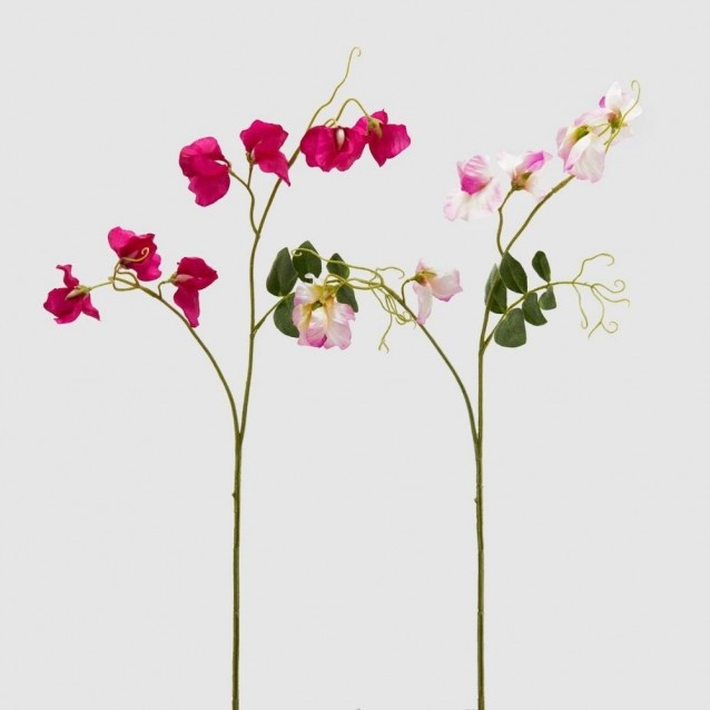 Floare decorativa de mazare dulce, roz, 65 cm - SIMONA'S Specials