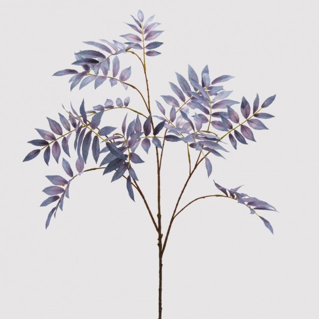 Ramura decorativa cu frunze Sambuco, Mov, 100 cm - SIMONA'S Specials