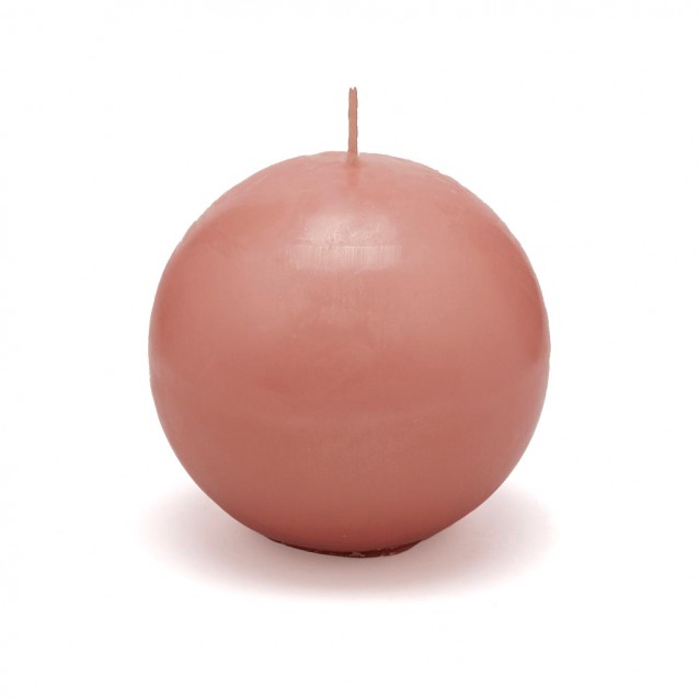 Lumanare decorativa sfera, roz antic, 10 cm - SIMONA'S Specials