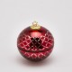 Lumanare decorativa parfumata in glob rosu, 13 cm - SIMONA'S Specials
