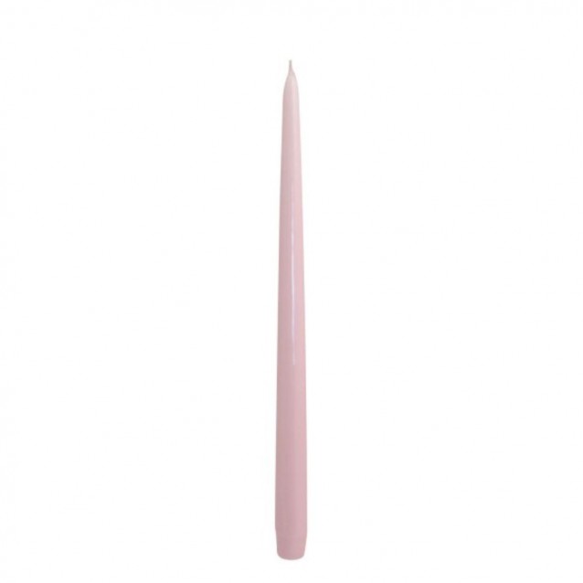 Lumanare decorativa lacuita, roz, 30 cm - SIMONA'S Specials
