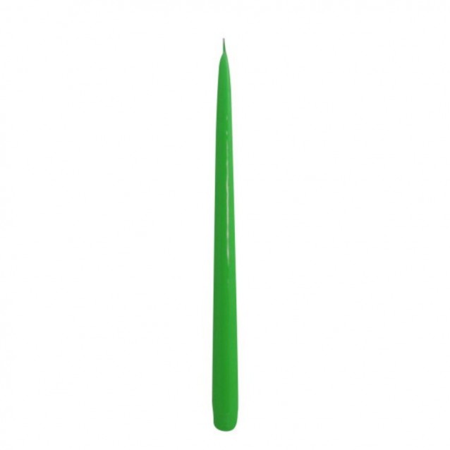 Lumanare decorativa lacuita, verde, 30 cm - SIMONA'S Specials