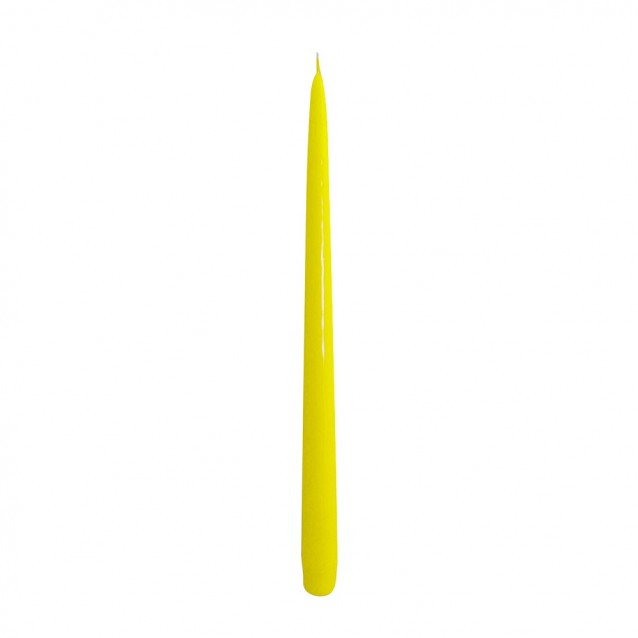 Lumanare decorativa lacuita, galben, 30 cm - SIMONA'S Specials