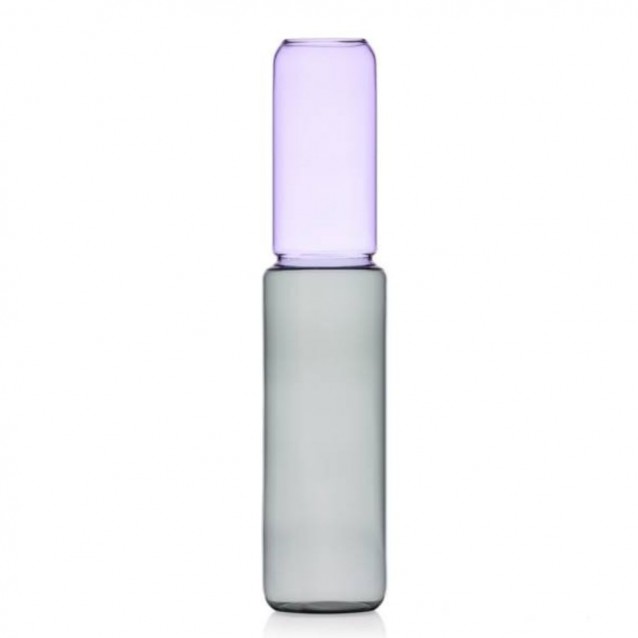Vaza din sticla, 42 cm, Purple-Smoke, Revolve by Brian Sironi - ICHENDORF