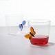Pahar pentru apa, 8 cm, fluture albastru, Garden Picnic by Alessandra Baldereschi - ICHENDORF