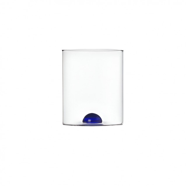 Pahar pentru apa, transparent-albastru, Luna - ICHENDORF