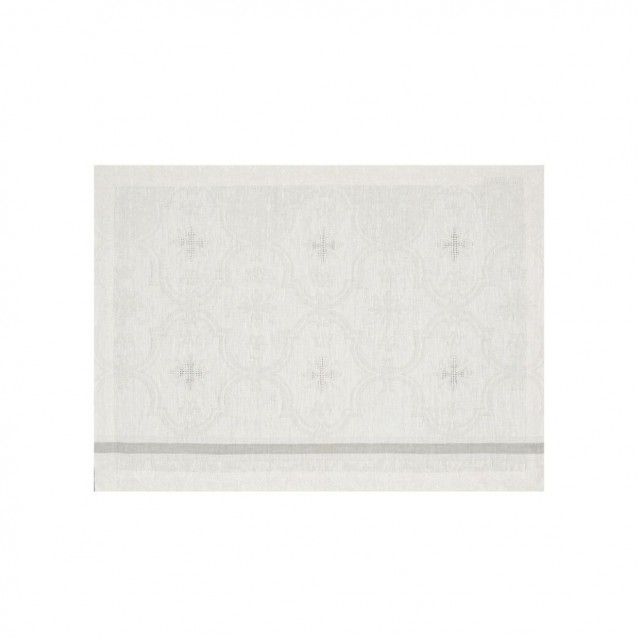 Suport pentru farfurie, alb, 50 x 36 cm, Armoiries - JACQUARD FRANCAIS
