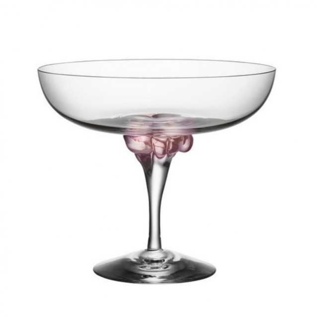 Pahar cupa pentru cocktail, 320 ml, roz, Sugar Dandy by Åsa Jungnelius - Kosta Boda