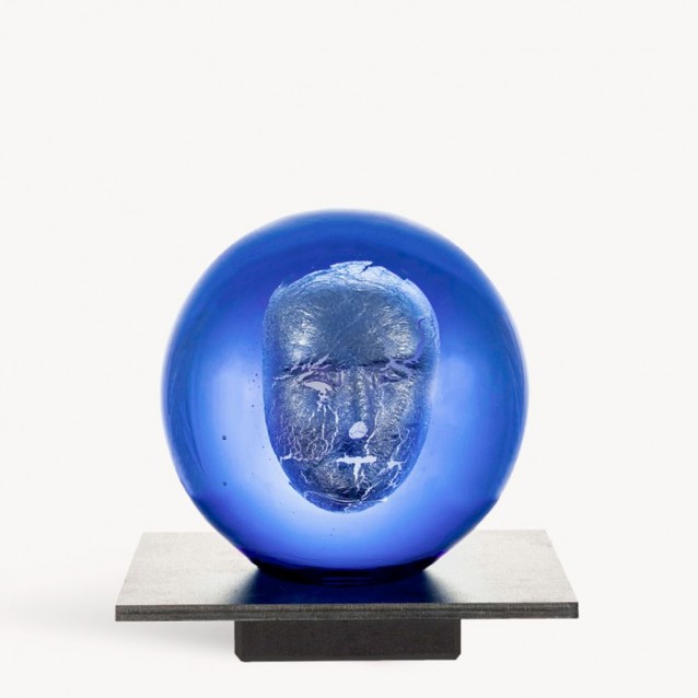 Sculptura Headman Blue by Bertil Vallien - KOSTA BODA
